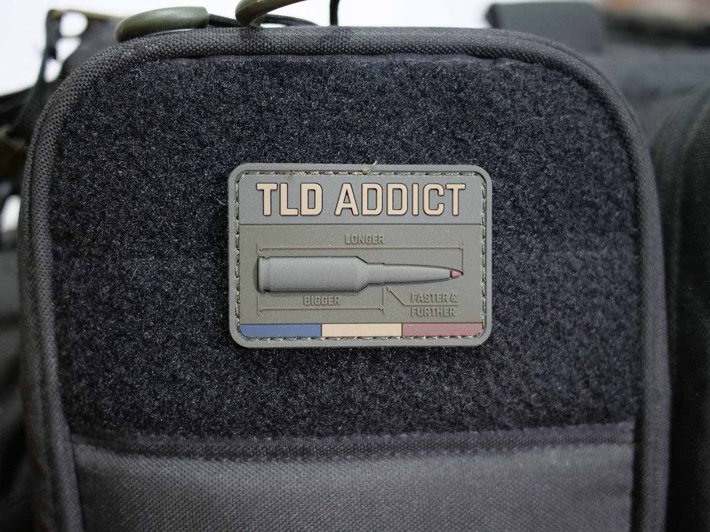 TLD ADDICT ammunition velcro patch badge