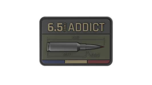 6.5 Creed ADDICT ammunition velcro patch patch