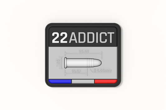 22 LR ADDICT ammunition velcro patch patch