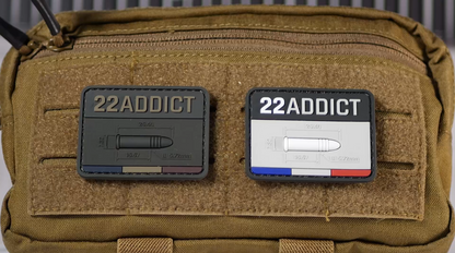 22 LR ADDICT ammunition velcro patch patch