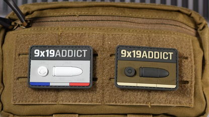 9x19 ADDICT ammunition velcro patch patch 