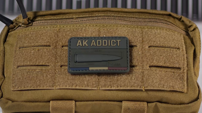 AK ADDICT ammunition velcro patch badge