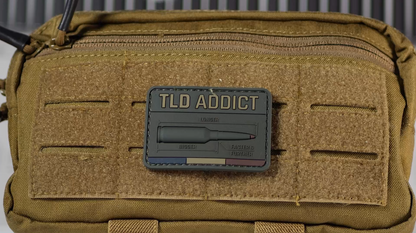 TLD ADDICT ammunition velcro patch badge